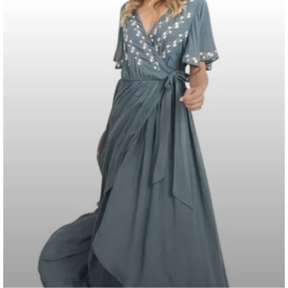 JODIFL Dresses & Skirts - NWOT Jodifl Womens Embroidered Boho Maxi Size S Cottagecore Hippie Peasant